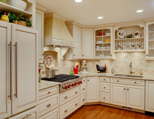 Kashmir Gold Granite Kitchen Countertops Design Ideas